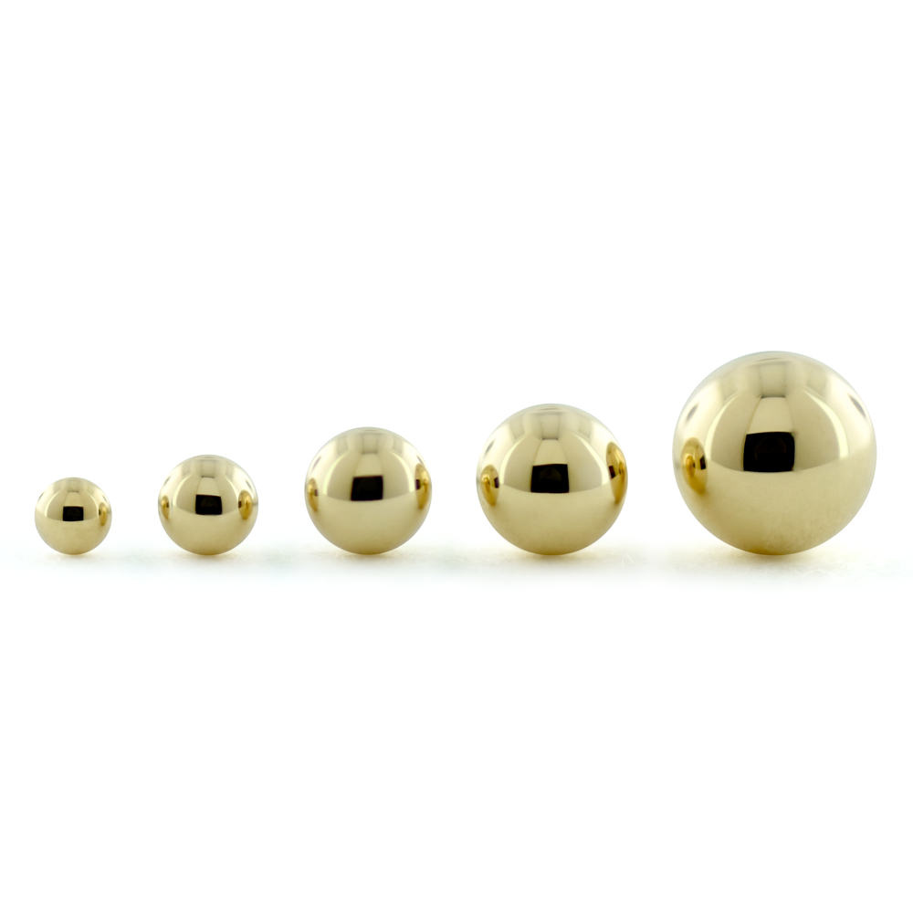 18K Gold Ball End