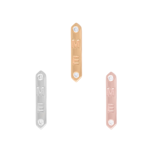 "ME" - Diamond - Threadless End