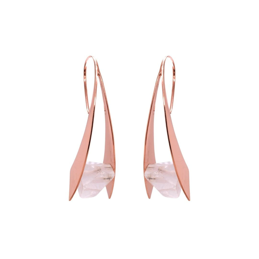 Mini Zahara Earrings - Clear Crystal