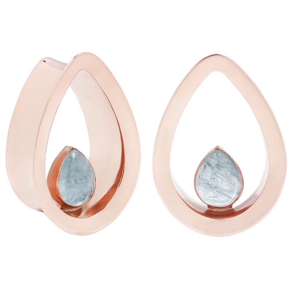 Evoke Mayan Teardrops - Moonstone - Rose Gold Plated