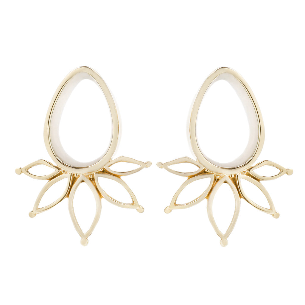 Marquise Eyelets - Yellow Gold Plated