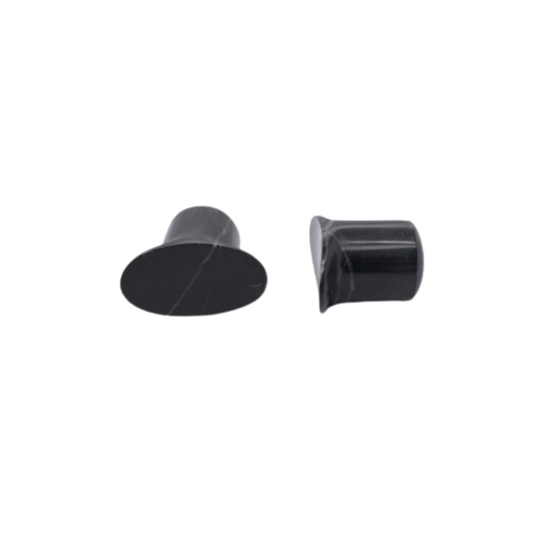 Labret Plug - Black Agate