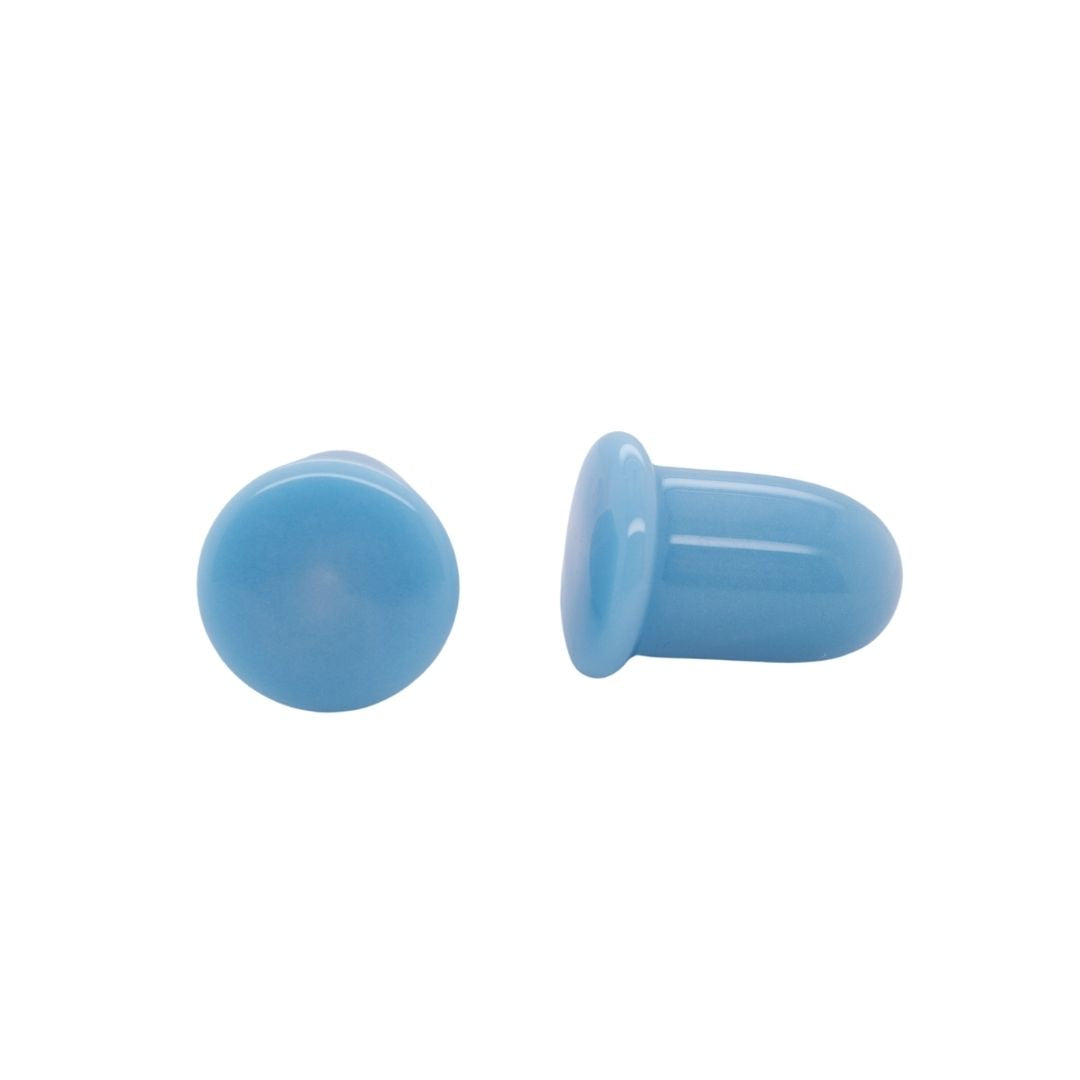 Glass Plugs - Light Blue
