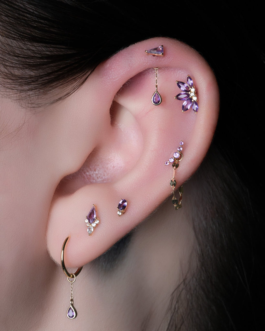 Concorde - Amethyst + Chain - Charm