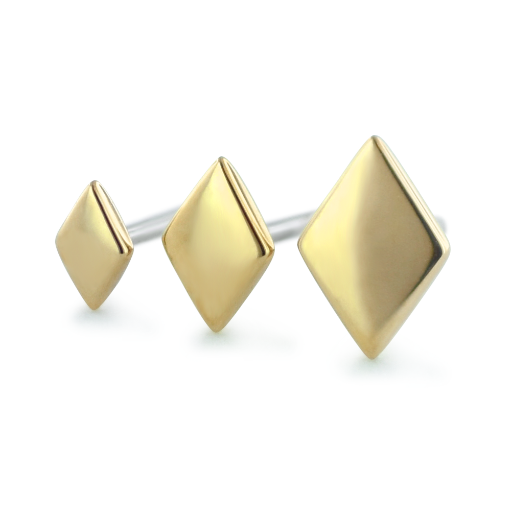 18K Gold Diamond End