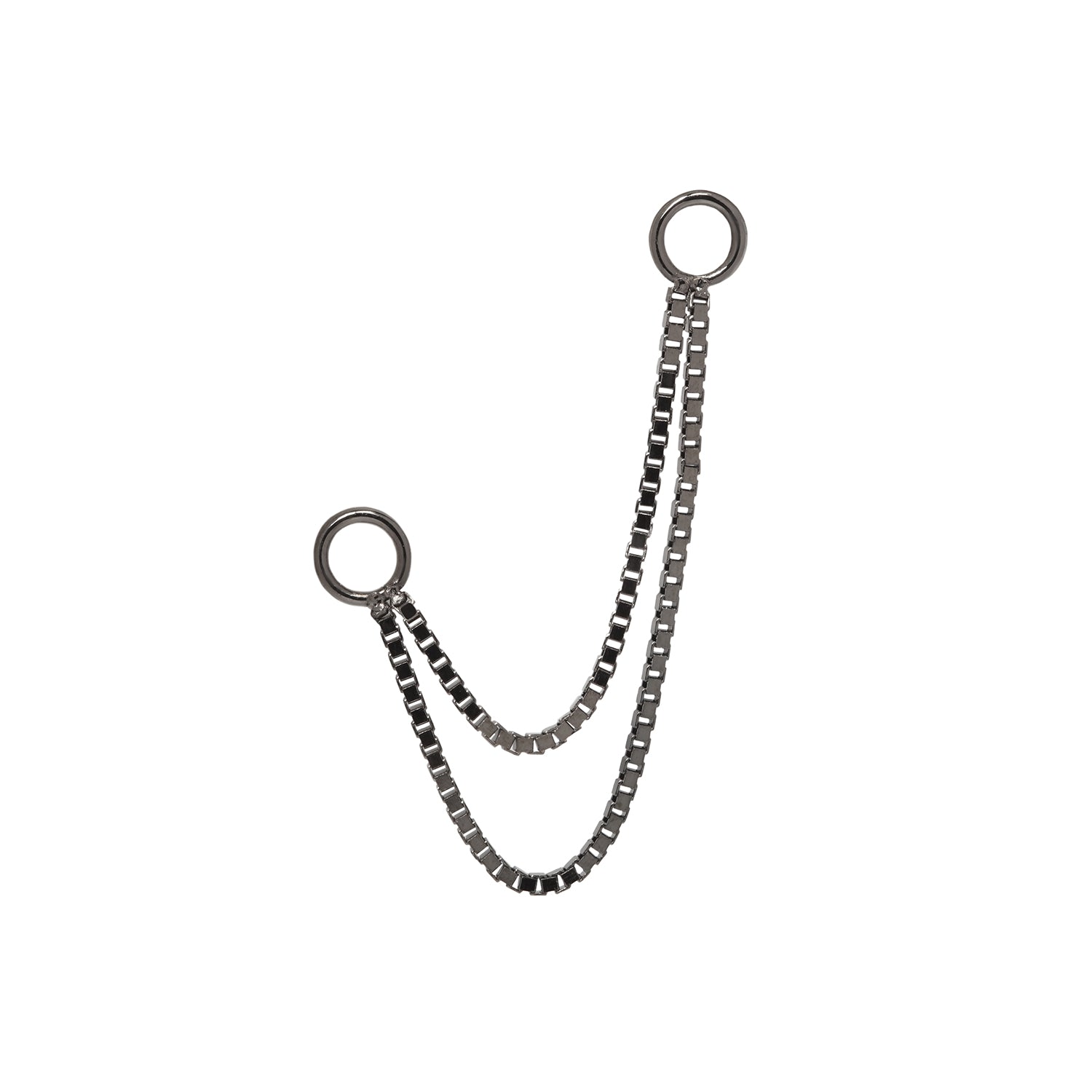 Double Box Black Rhodium Chain