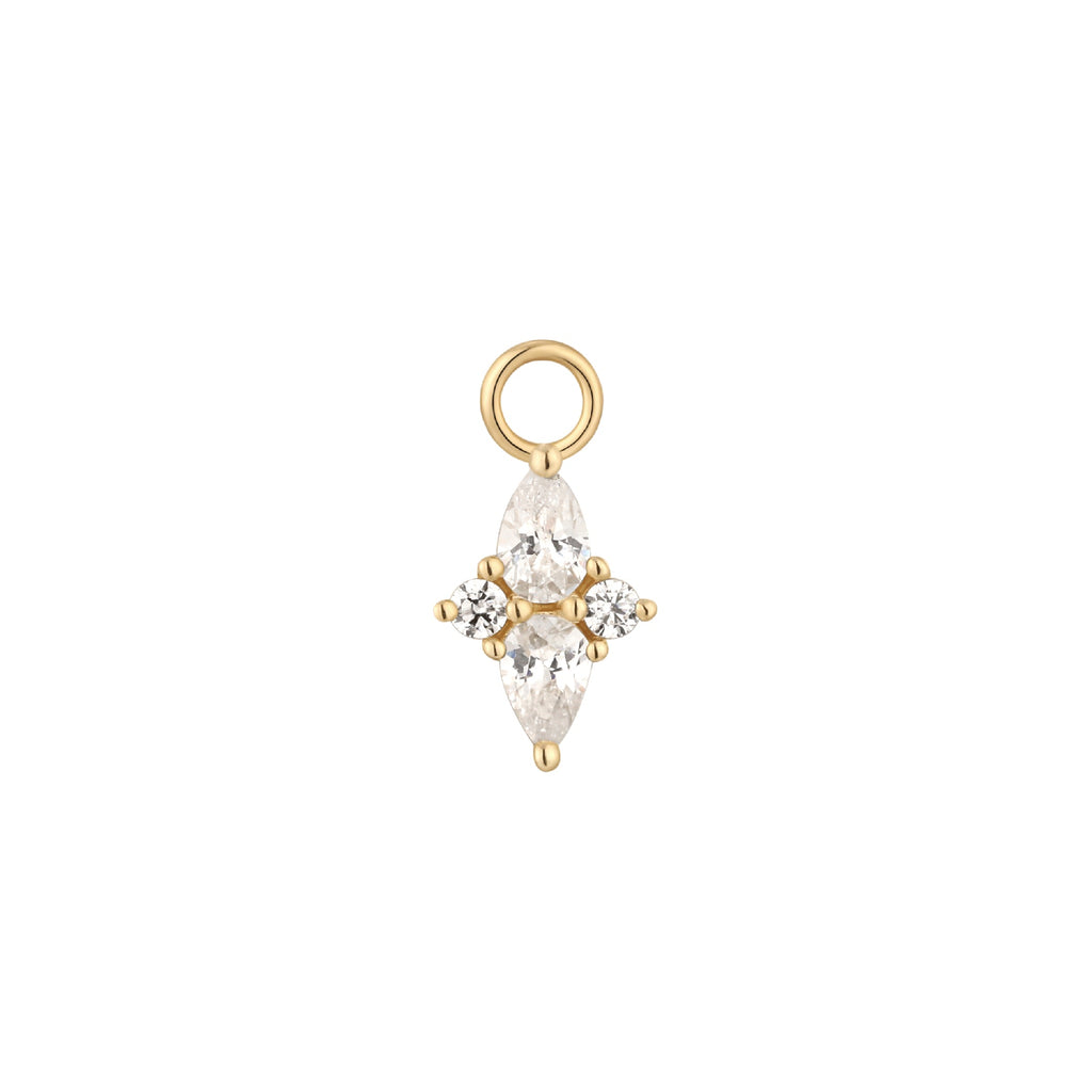 Ethereal - CZ - Gold Charm