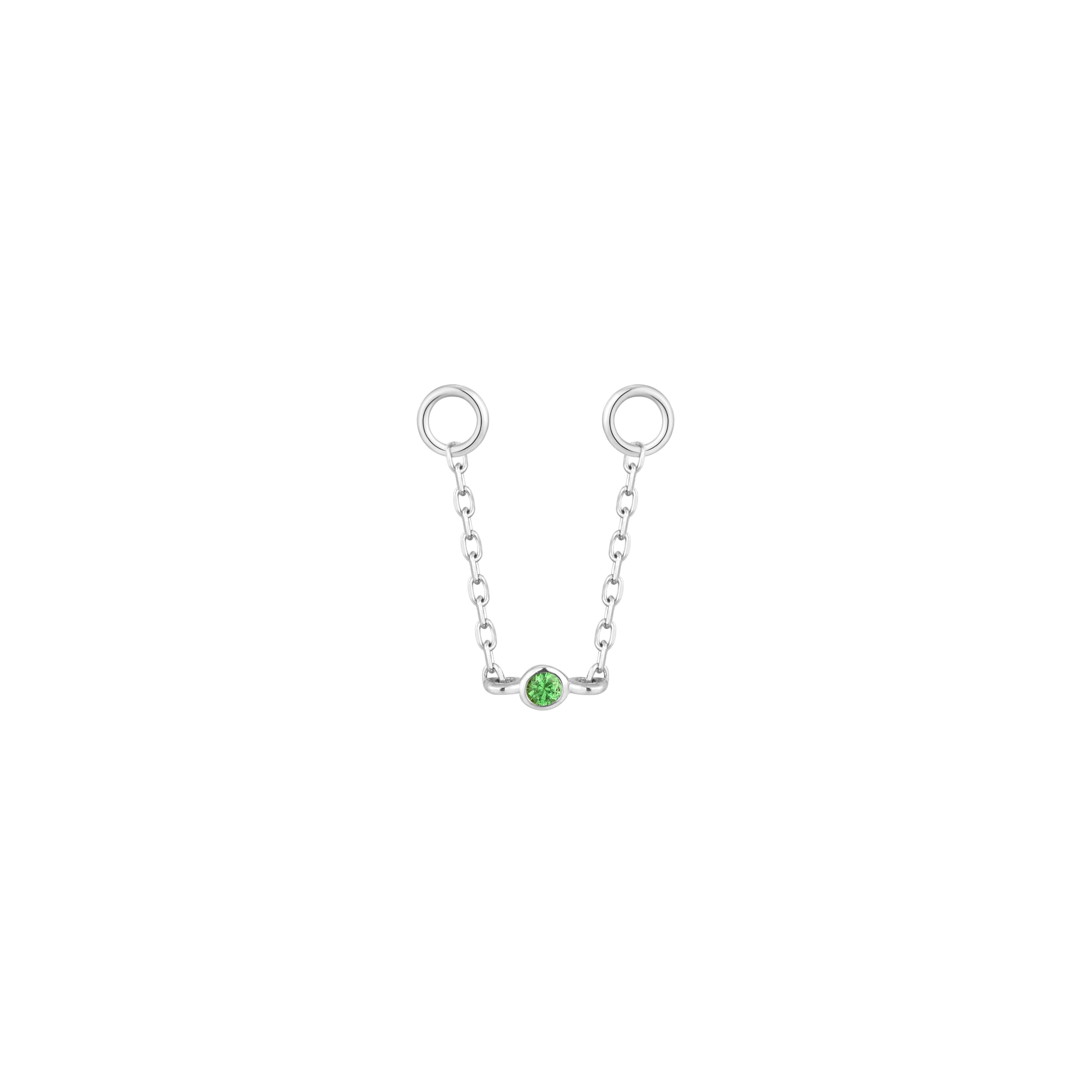Round Center - Tsavorite - Chain