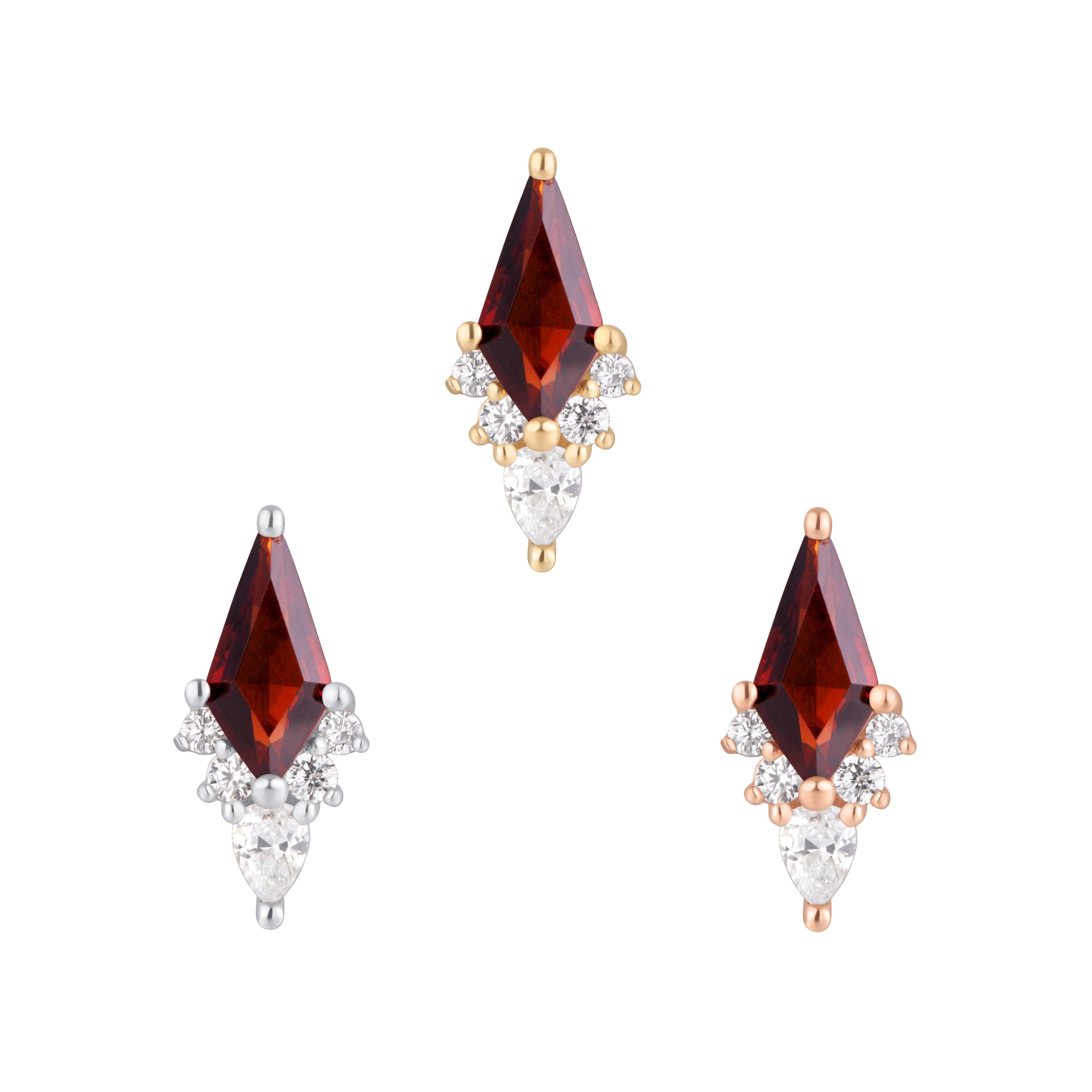 Afterglow - Garnet - Threadless End