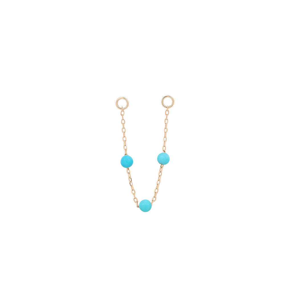 3 Bead - Turquoise - Chain