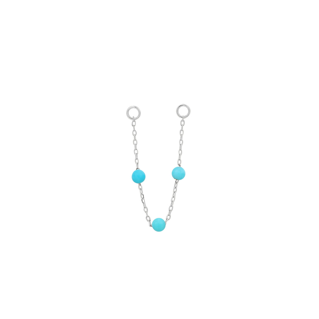 3 Bead - Turquoise - Chain