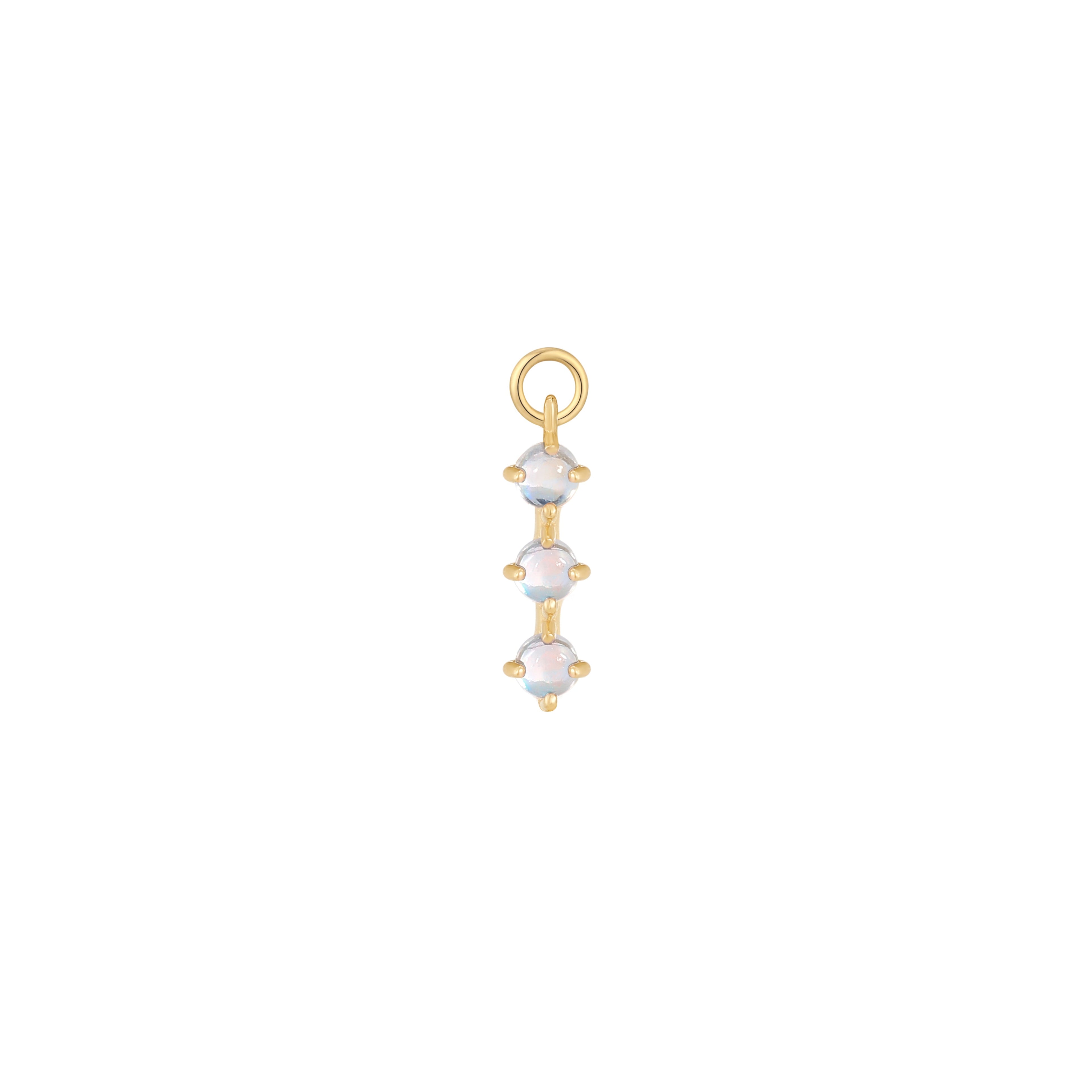 XOXO - Rainbow Moonstone - Charm