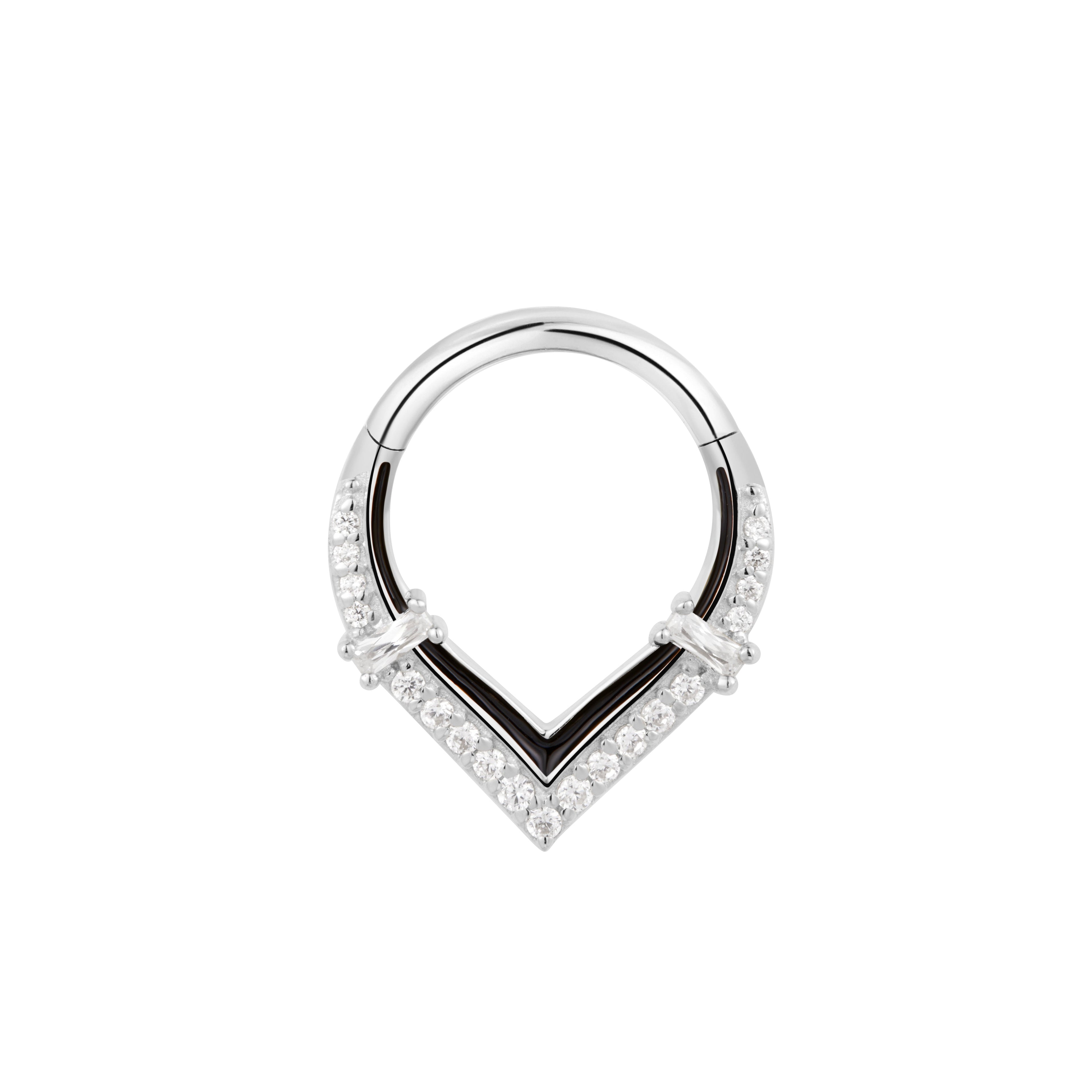 Uprise - Enamel + CZ - Clicker