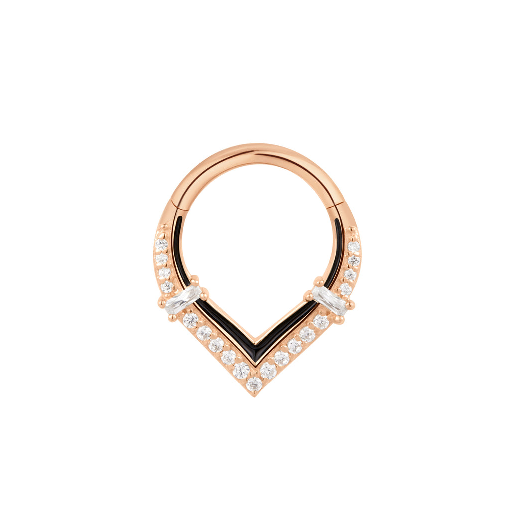 Uprise - Enamel + CZ - Clicker