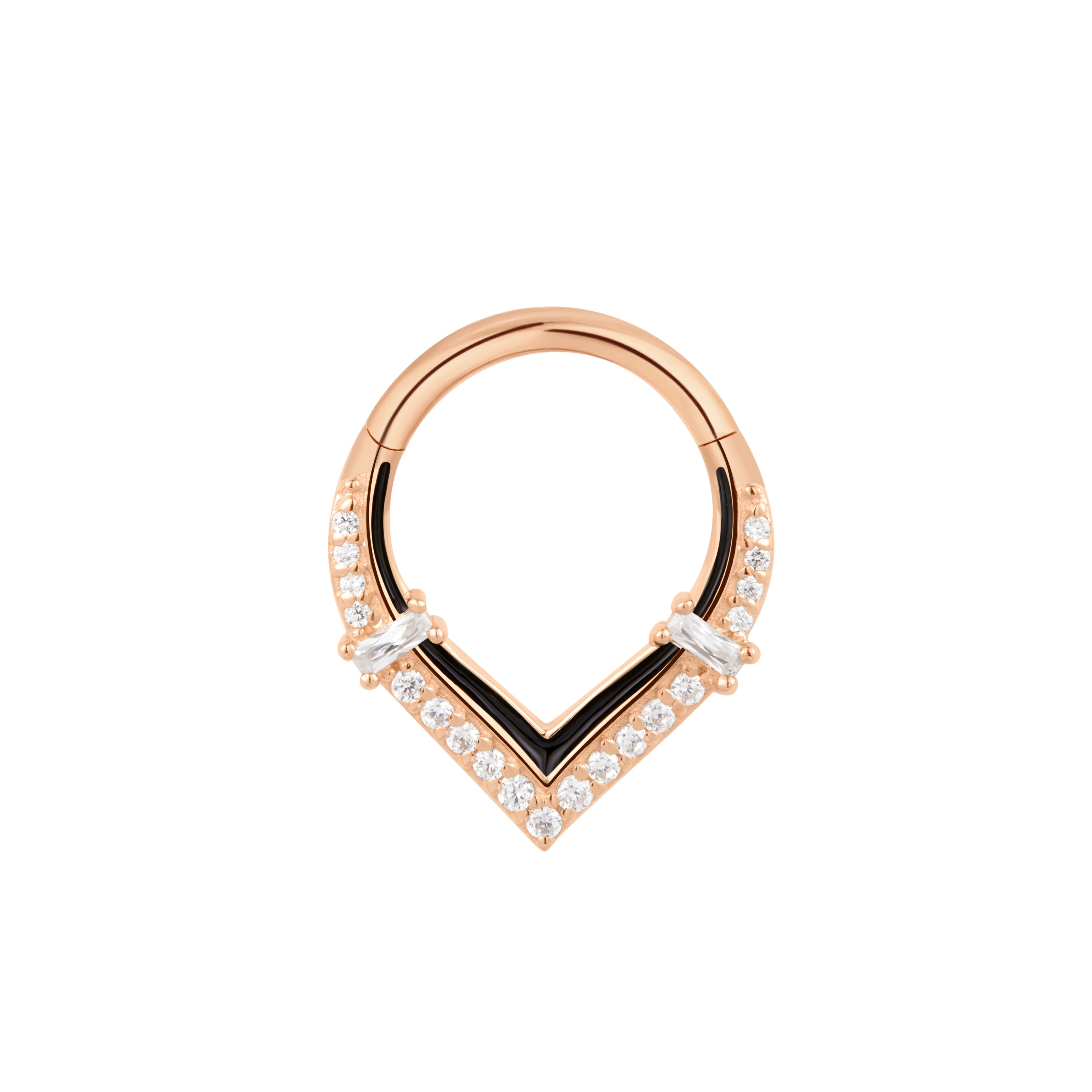 Uprise - Enamel + CZ - Clicker