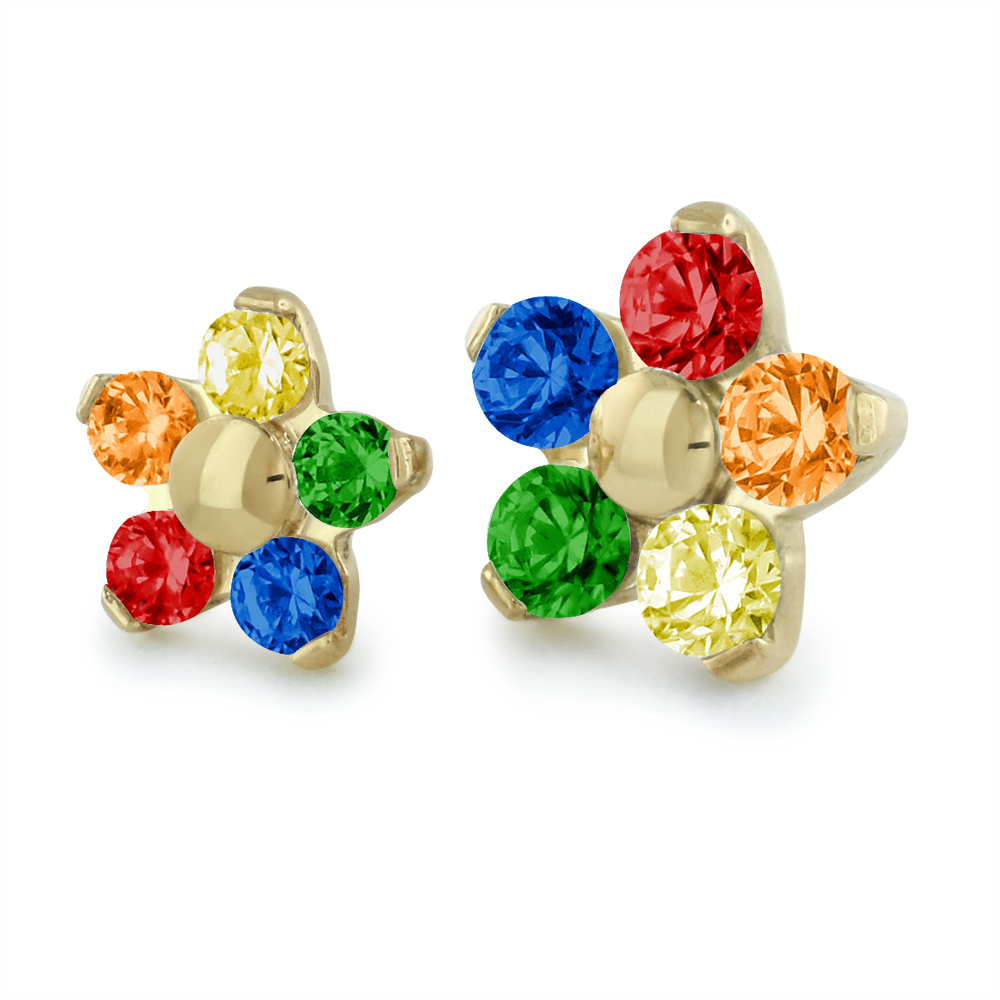 18K Gold Pride Flower