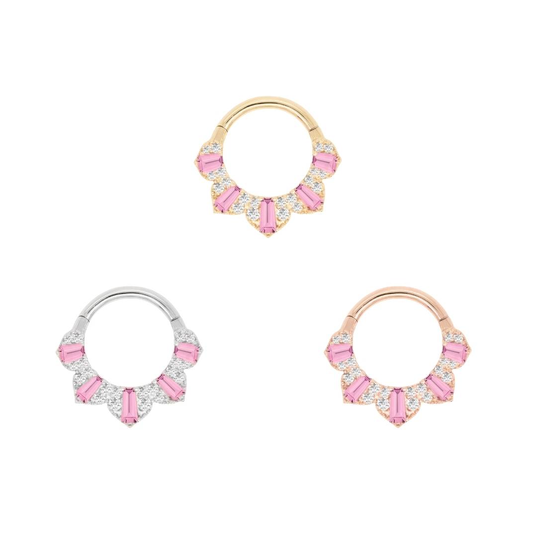 Gilty Pleasure - Pink Tourmaline + Diamond - Clicker