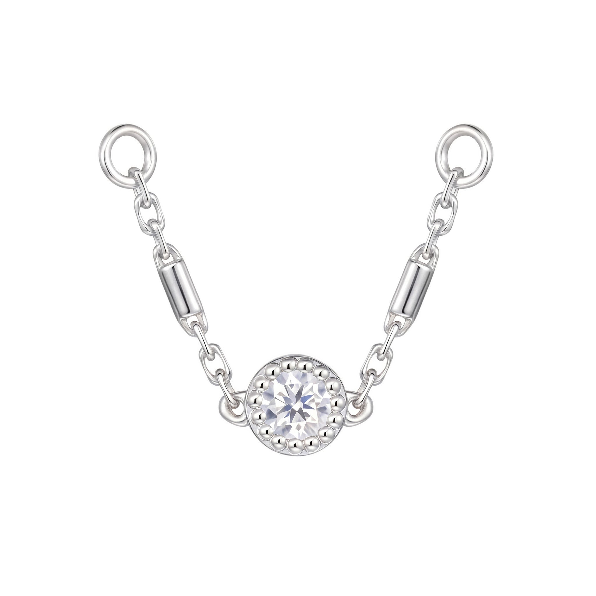 Halolet Chain White Gold