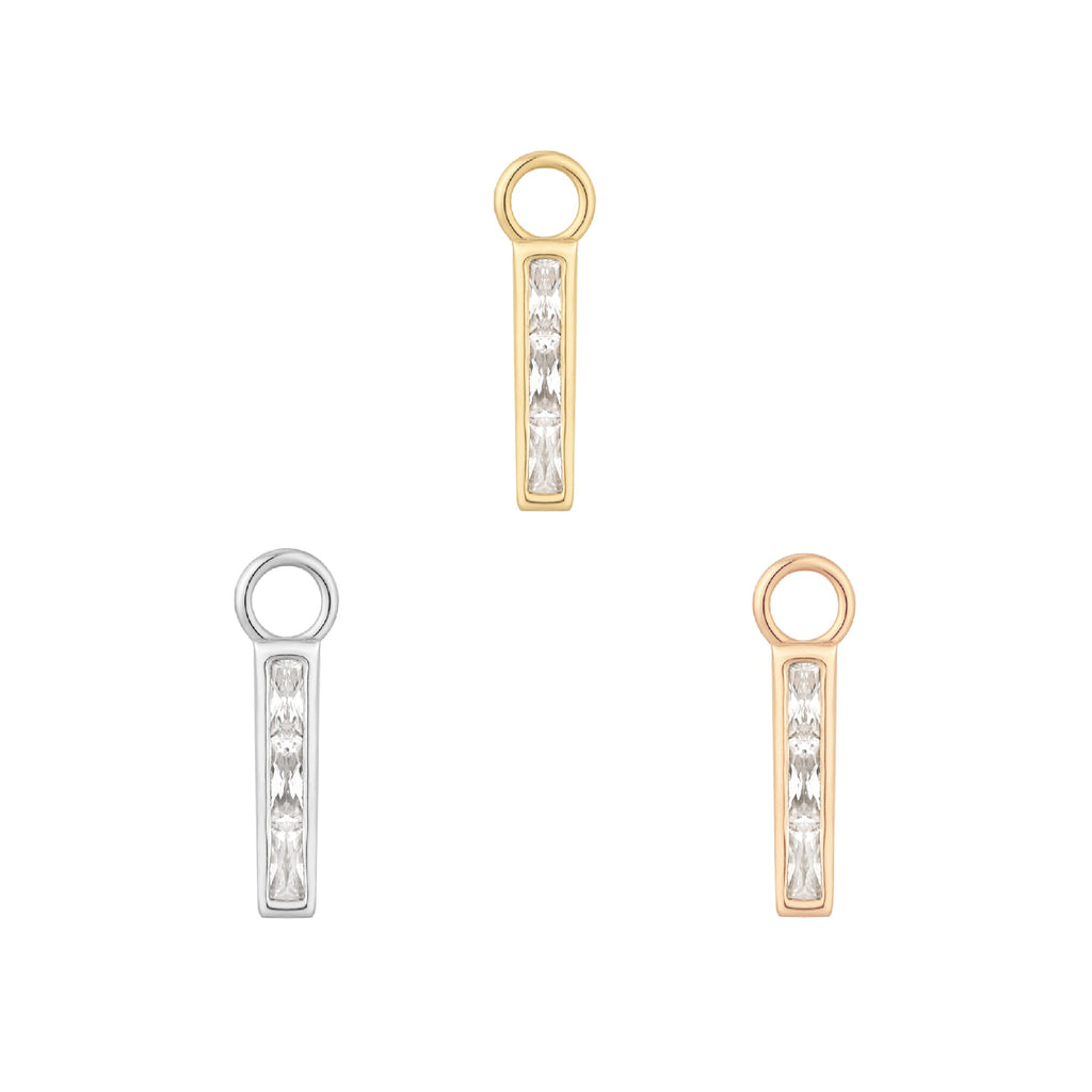 Invitation - CZ - Gold Charm