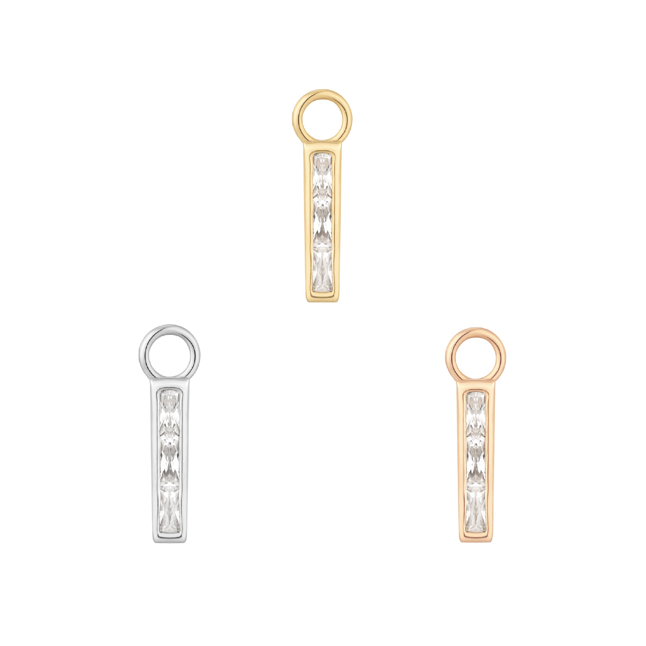 Invitation - CZ - Gold Charm