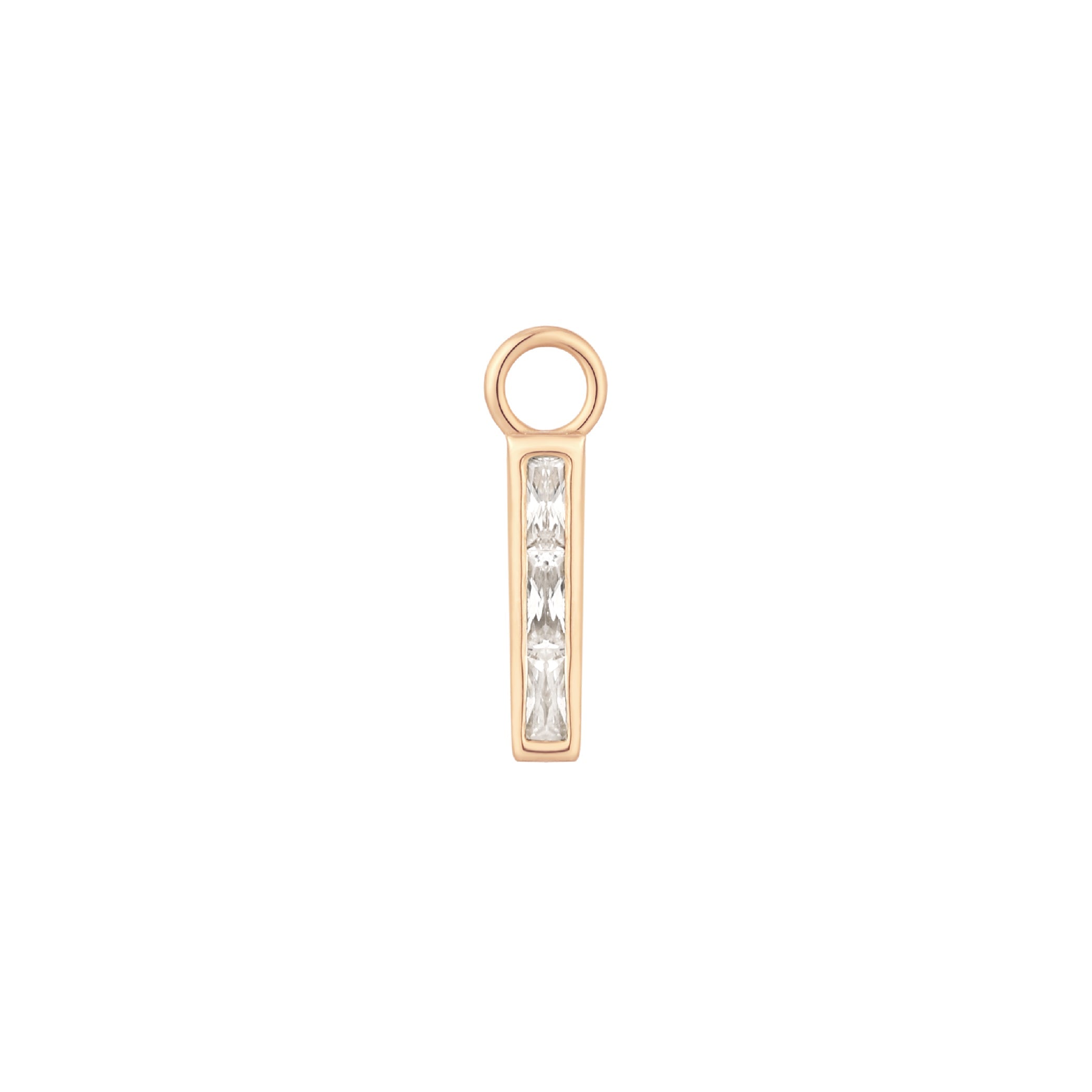 Invitation - CZ - Gold Charm
