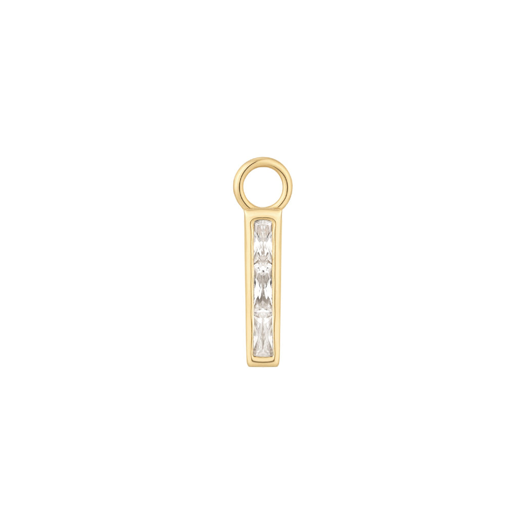 Invitation - CZ - Gold Charm
