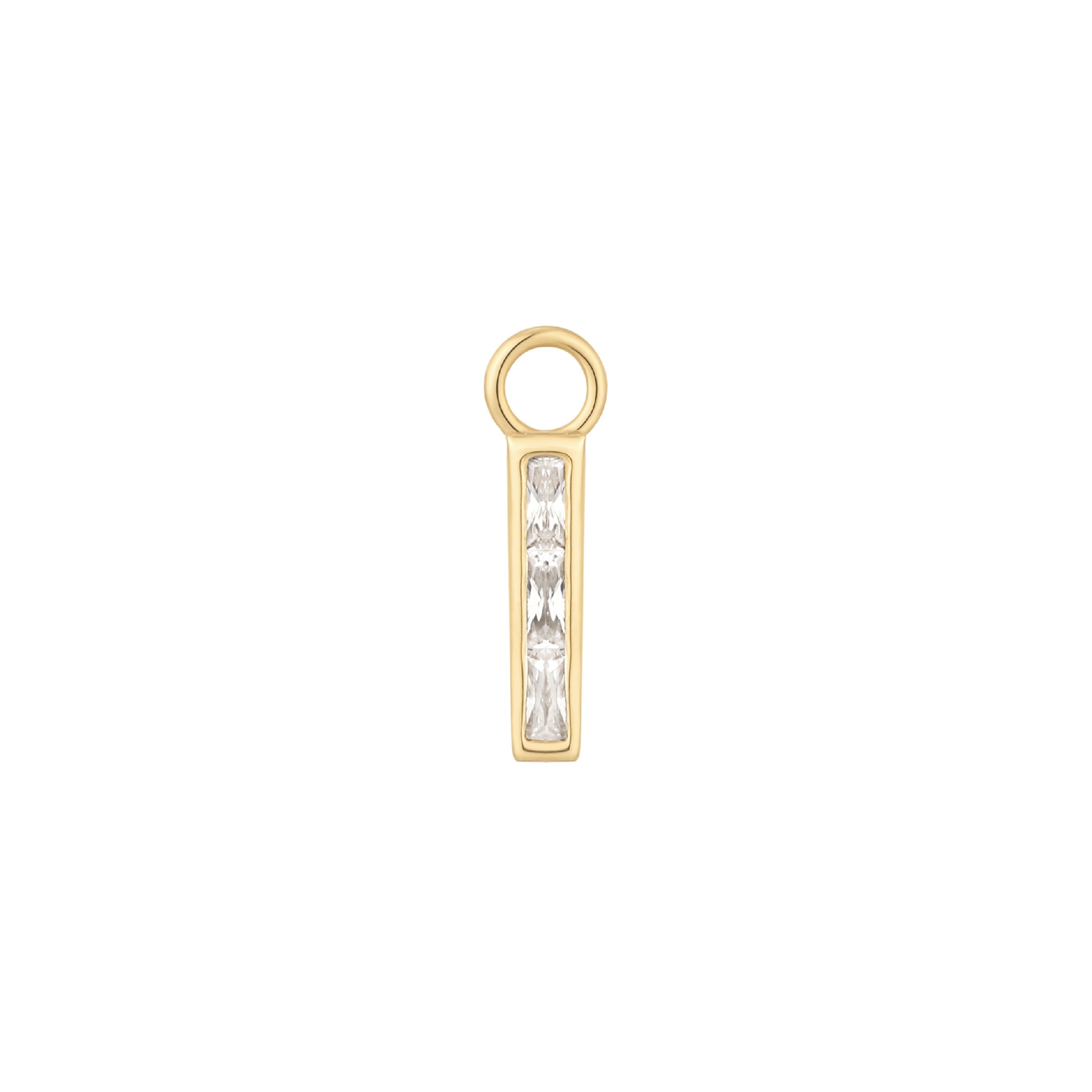 Invitation - CZ - Gold Charm