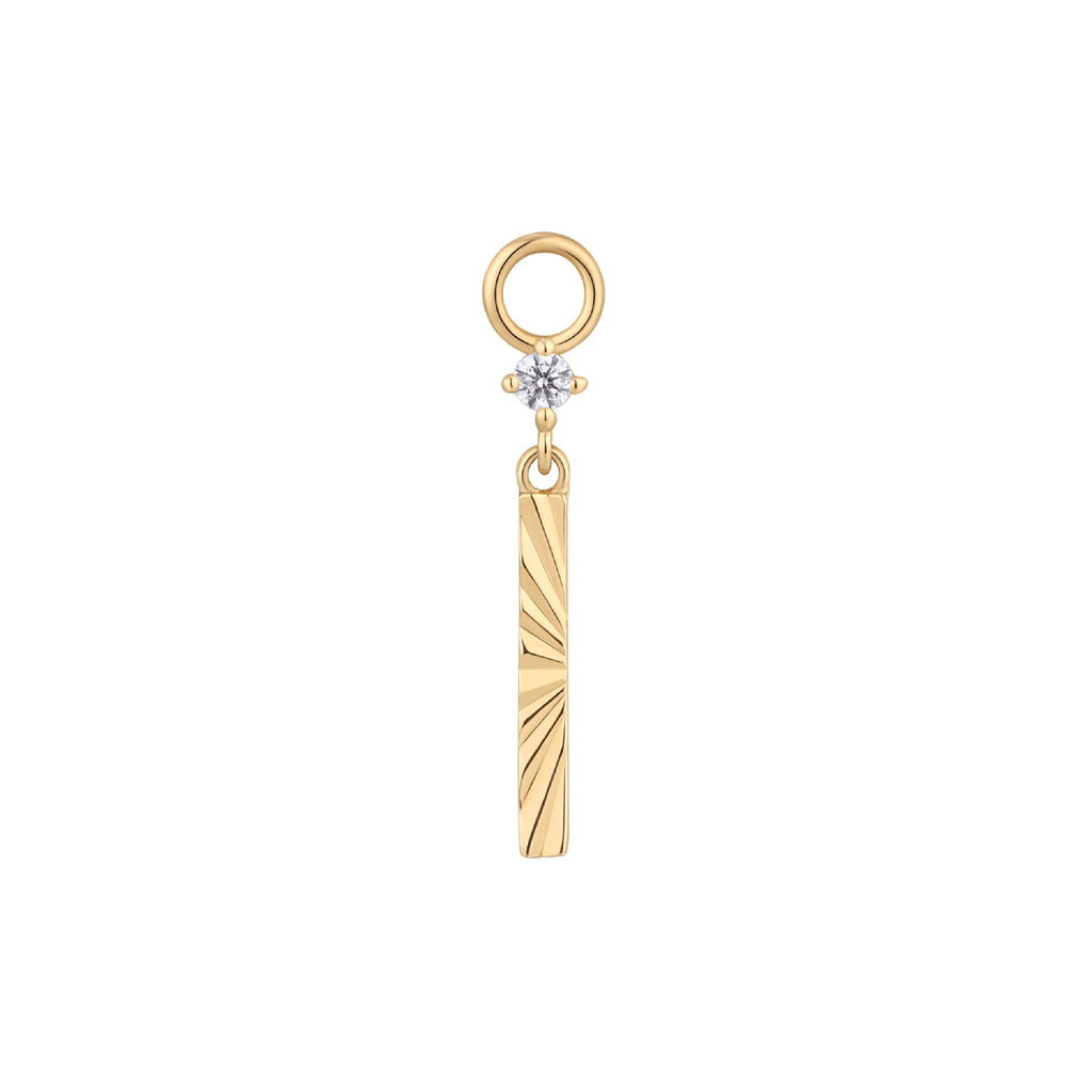 Labyrinth - CZ - Gold Charm