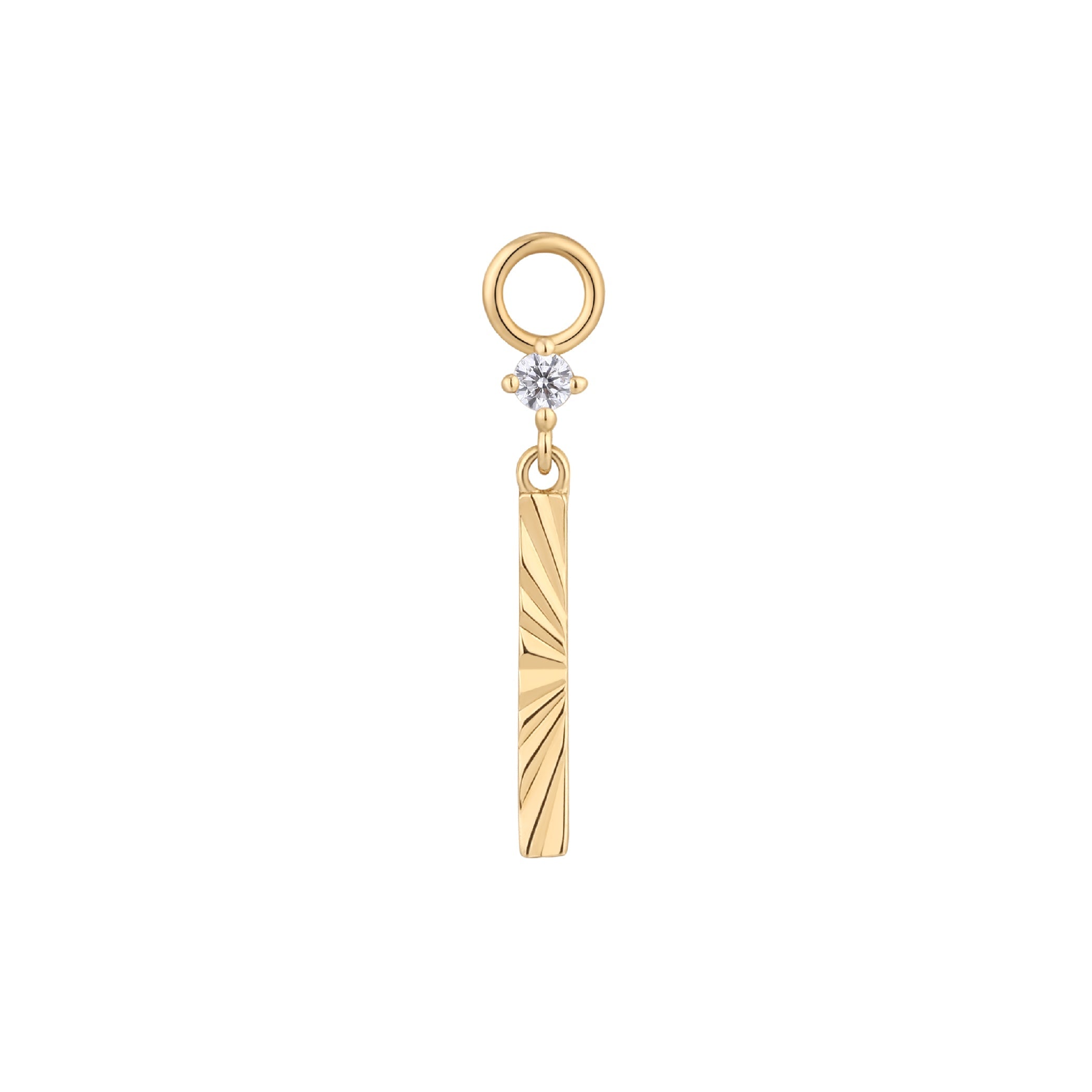 Labyrinth - CZ - Gold Charm