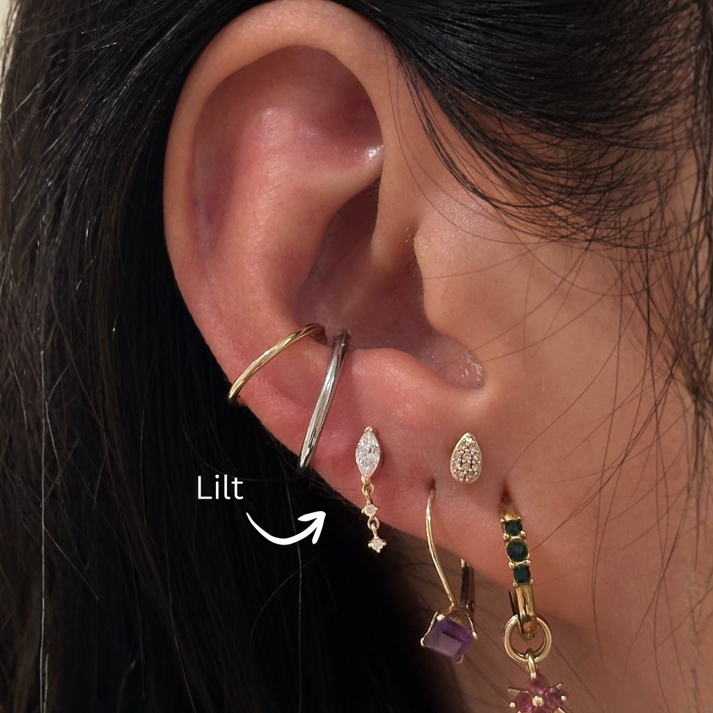 Lilt - Moissanite - Threadless End