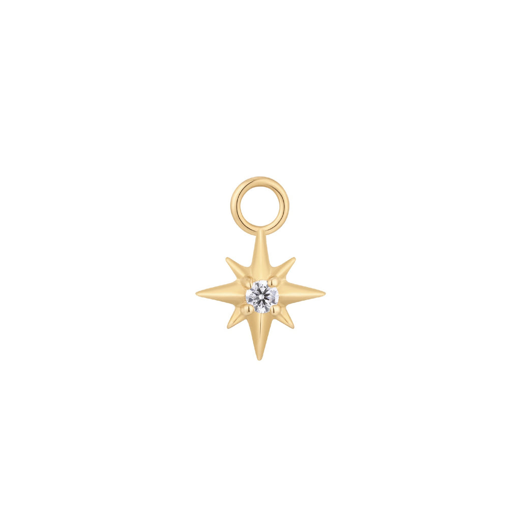 Luminary - CZ - Gold Charm