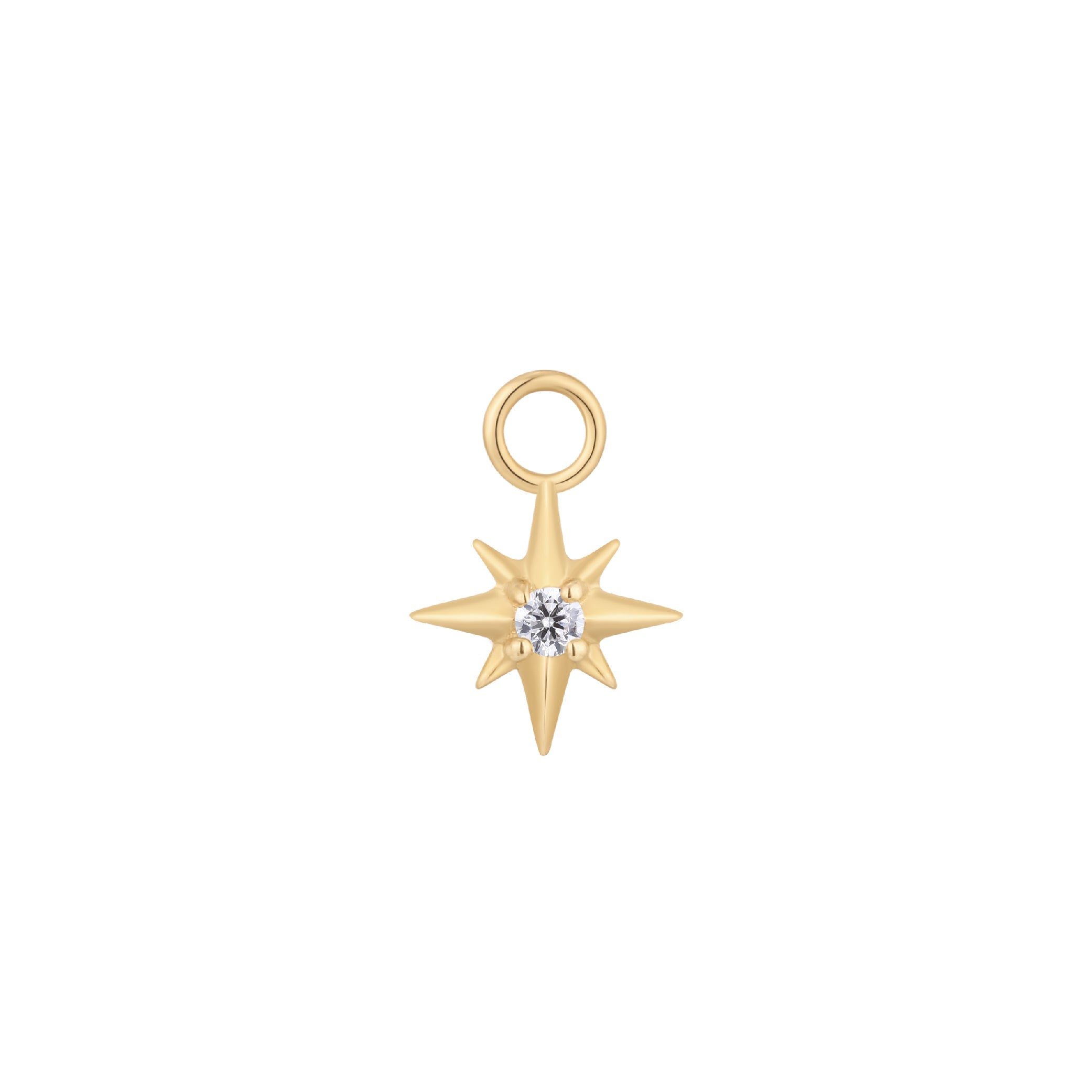 Luminary - CZ - Gold Charm