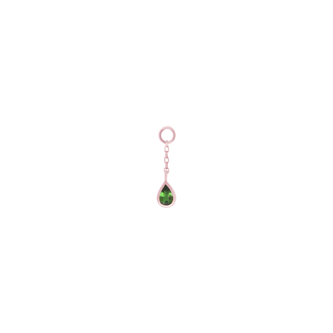 Concorde - Green Tourmaline + Chain - Charm