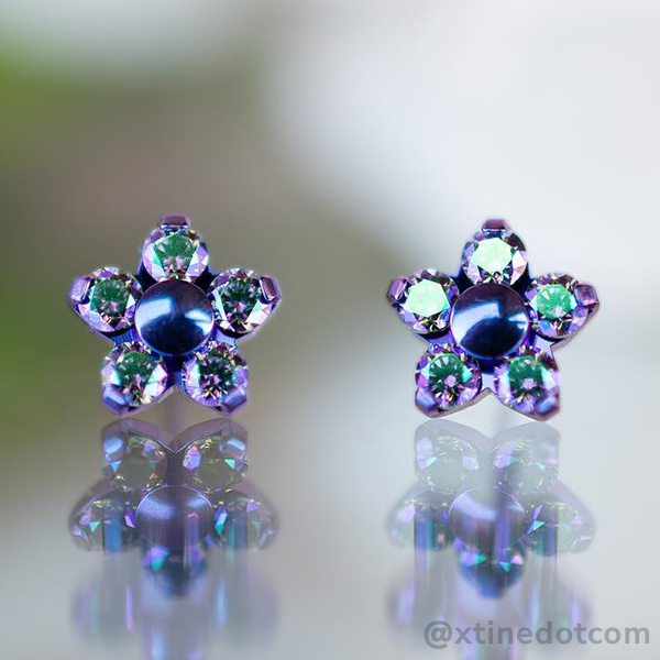 Titanium Flower Gem