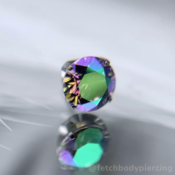 Titanium Prong Set Gem