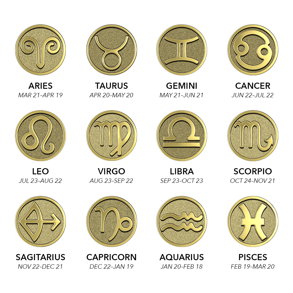 18K Gold Zodiac
