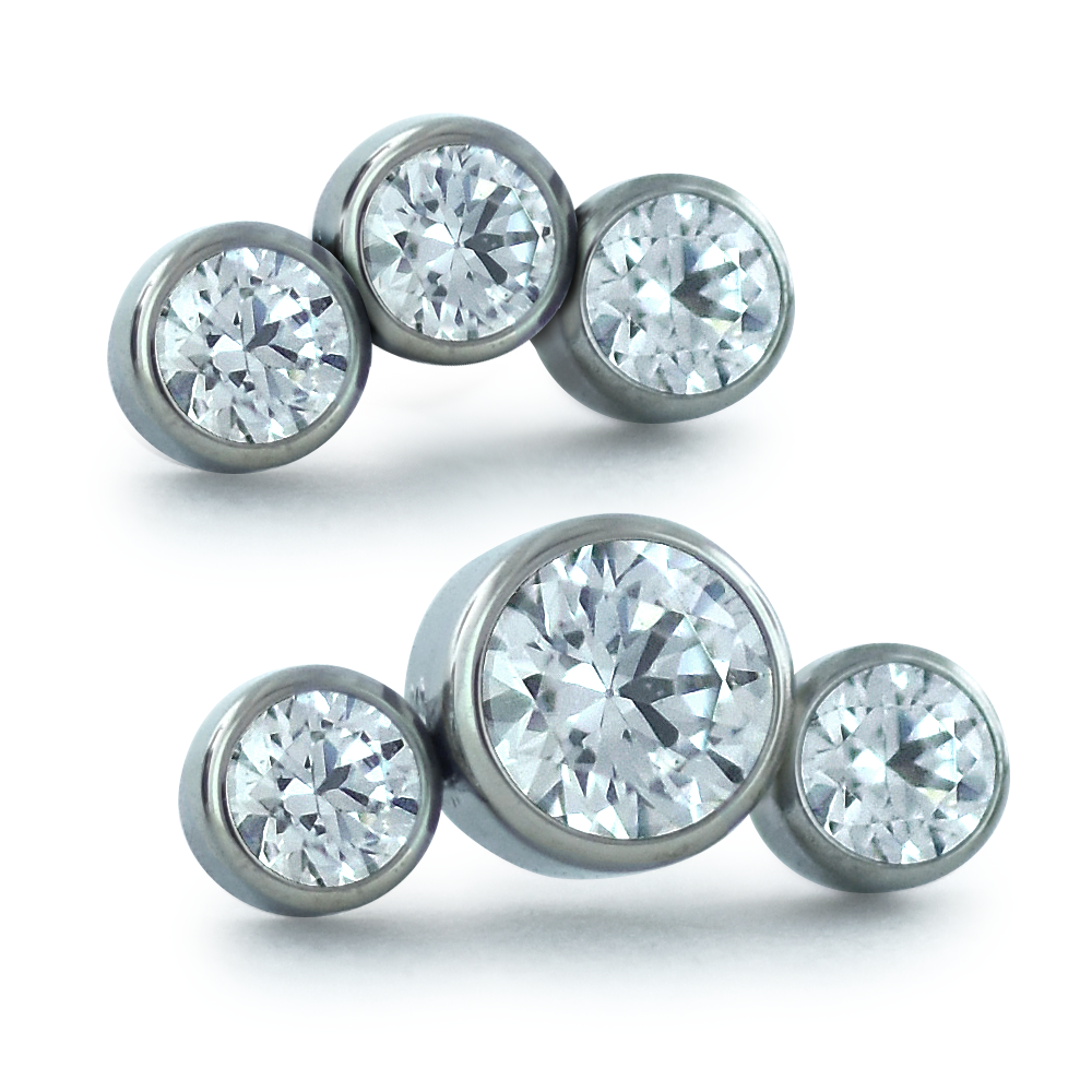 Bezel Set Petite Gem Cluster
