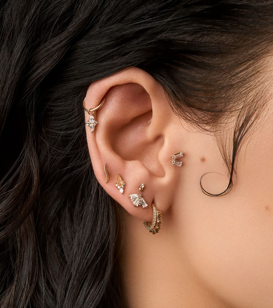 Ethereal - CZ - Gold Charm