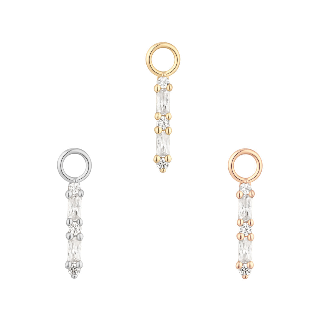 Standout - CZ - Gold Charm