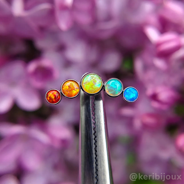 Pride Bezel Set Cluster - Curved