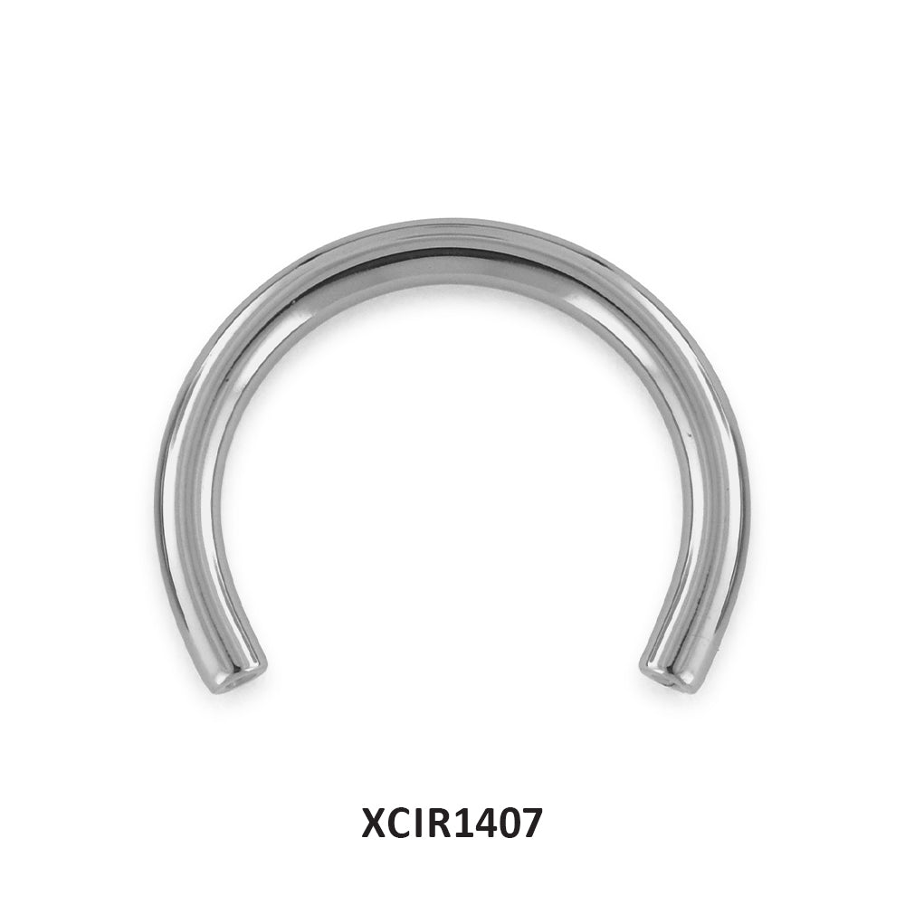 Titanium 14ga Threadless Circular Barbell