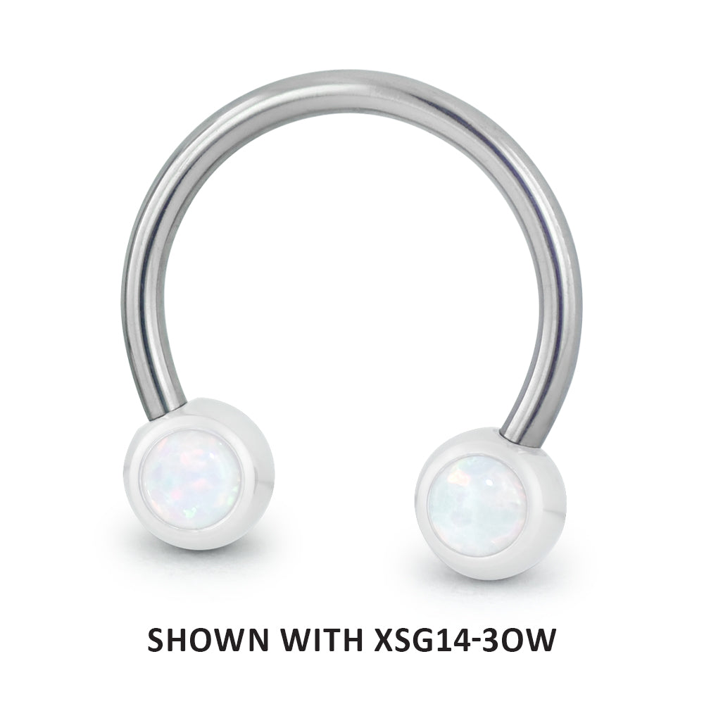 Titanium 16ga Threadless Circular Barbell