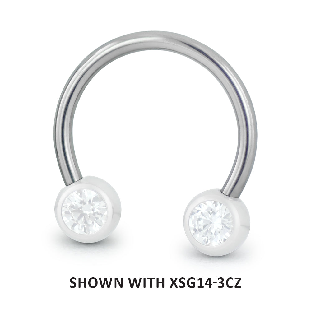 Titanium 16ga Threadless Circular Barbell