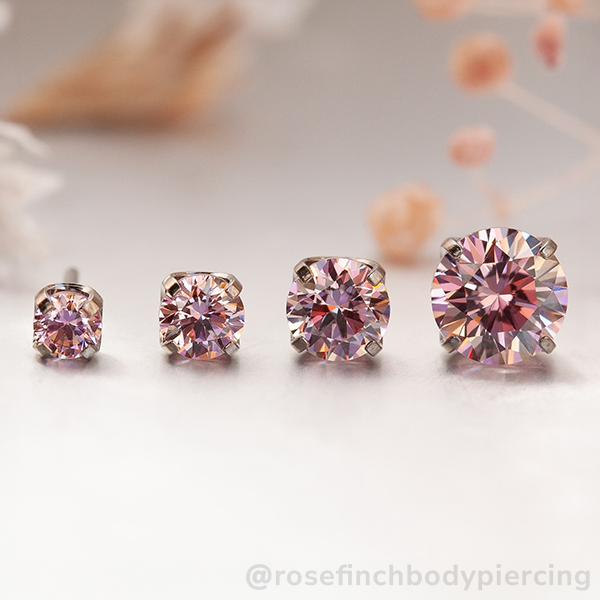 Titanium Prong Set Gem