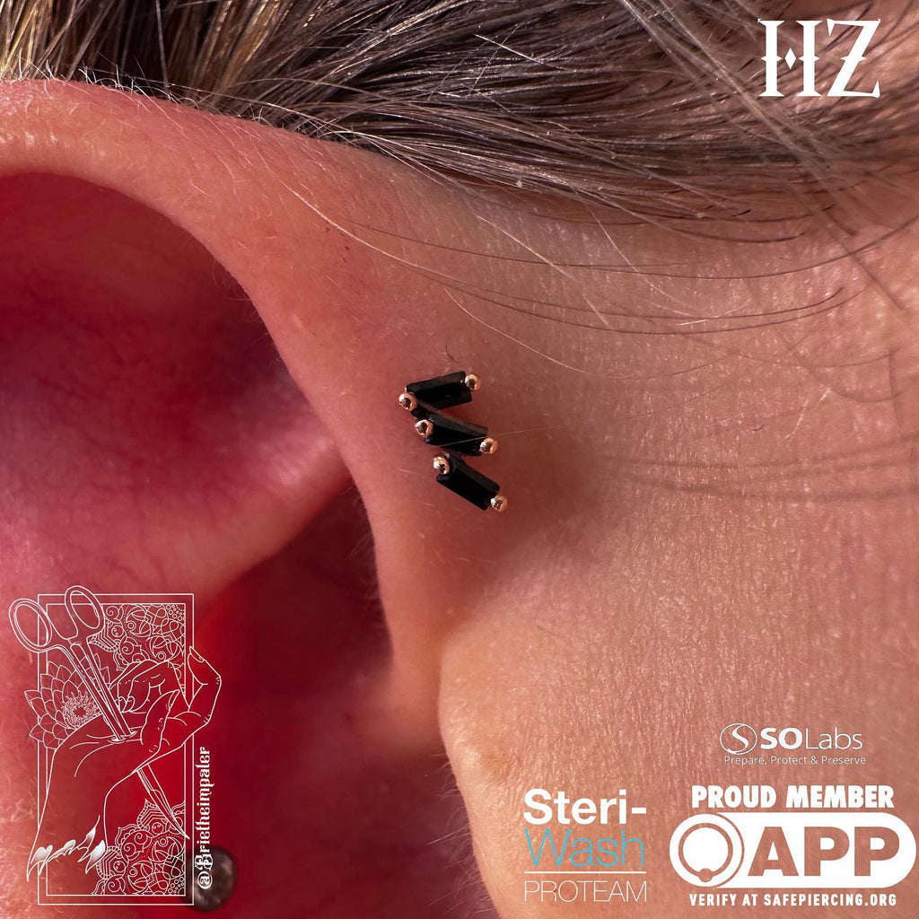 Staxx - Black Spinel - Threadless End