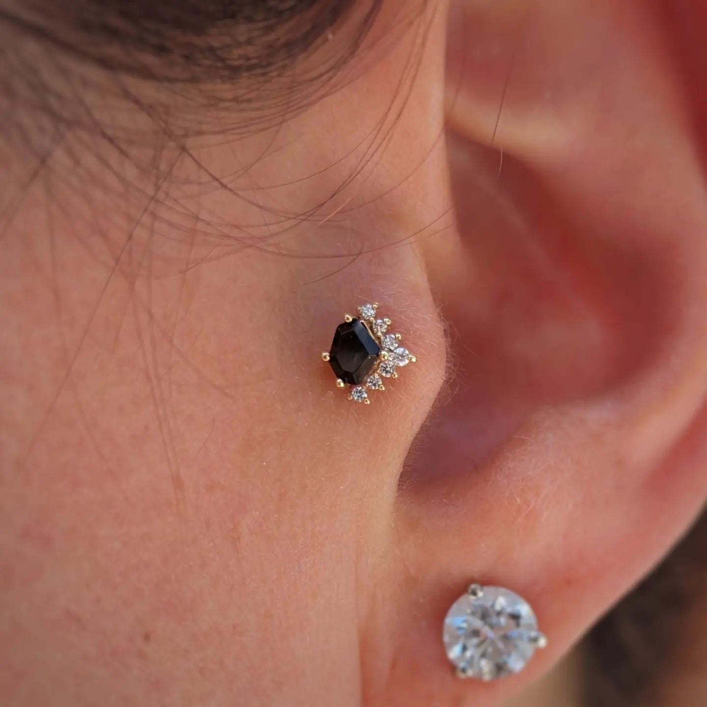 Bones + Honey - Smoky Quartz - Threadless End