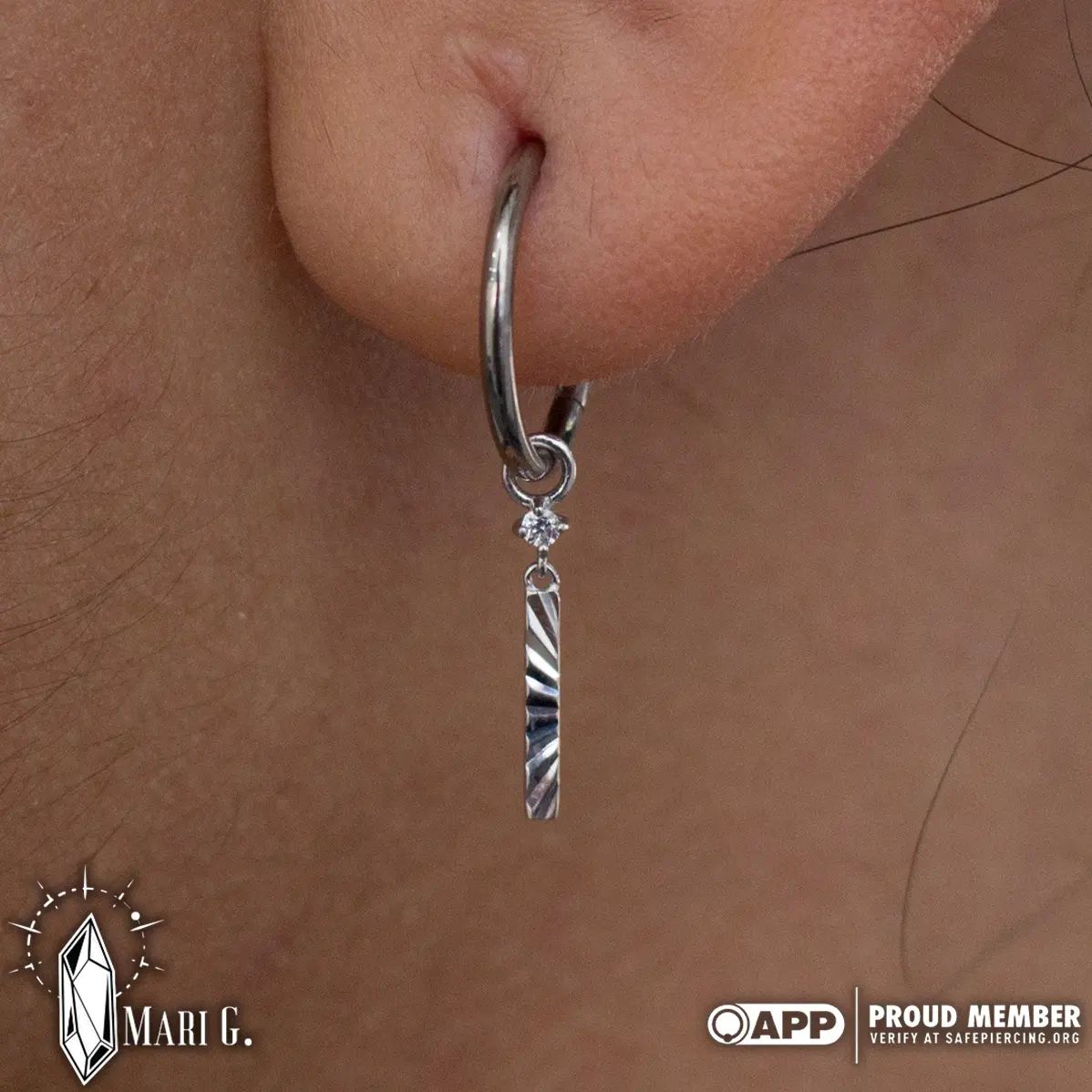 Labyrinth - CZ - Gold Charm