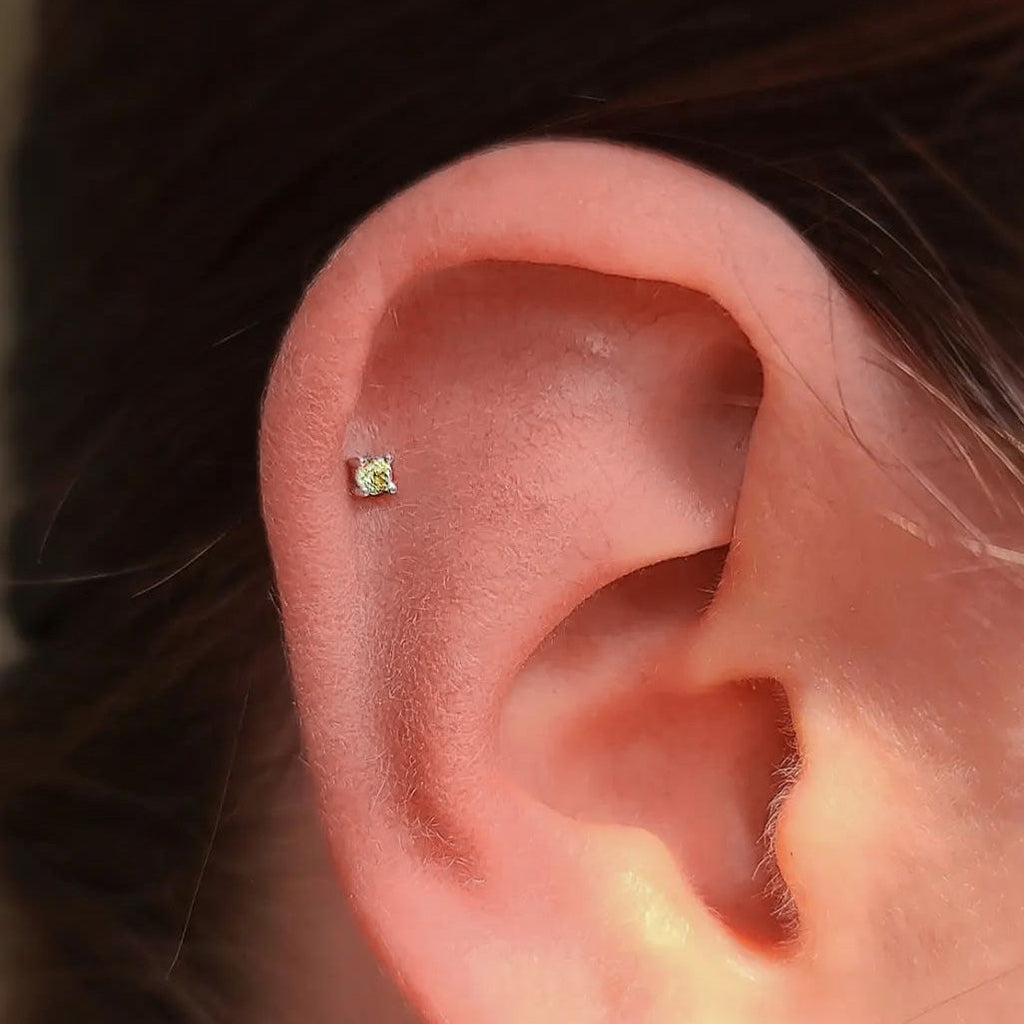 Peridot Prong - Threadless End