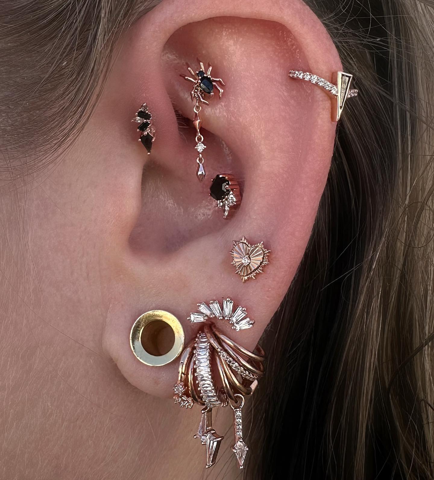 Ischia - CZ - Gold Charm