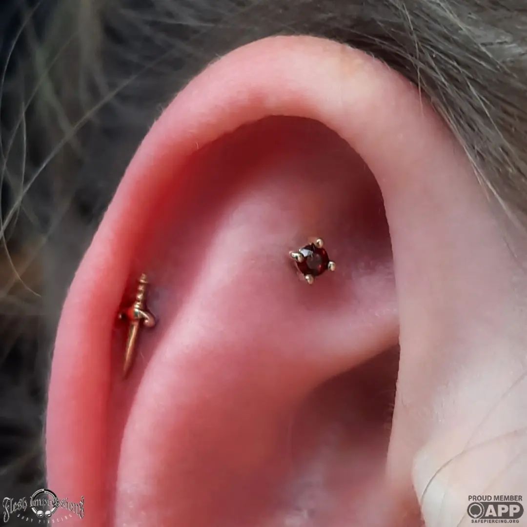 Garnet Prong - Threadless End